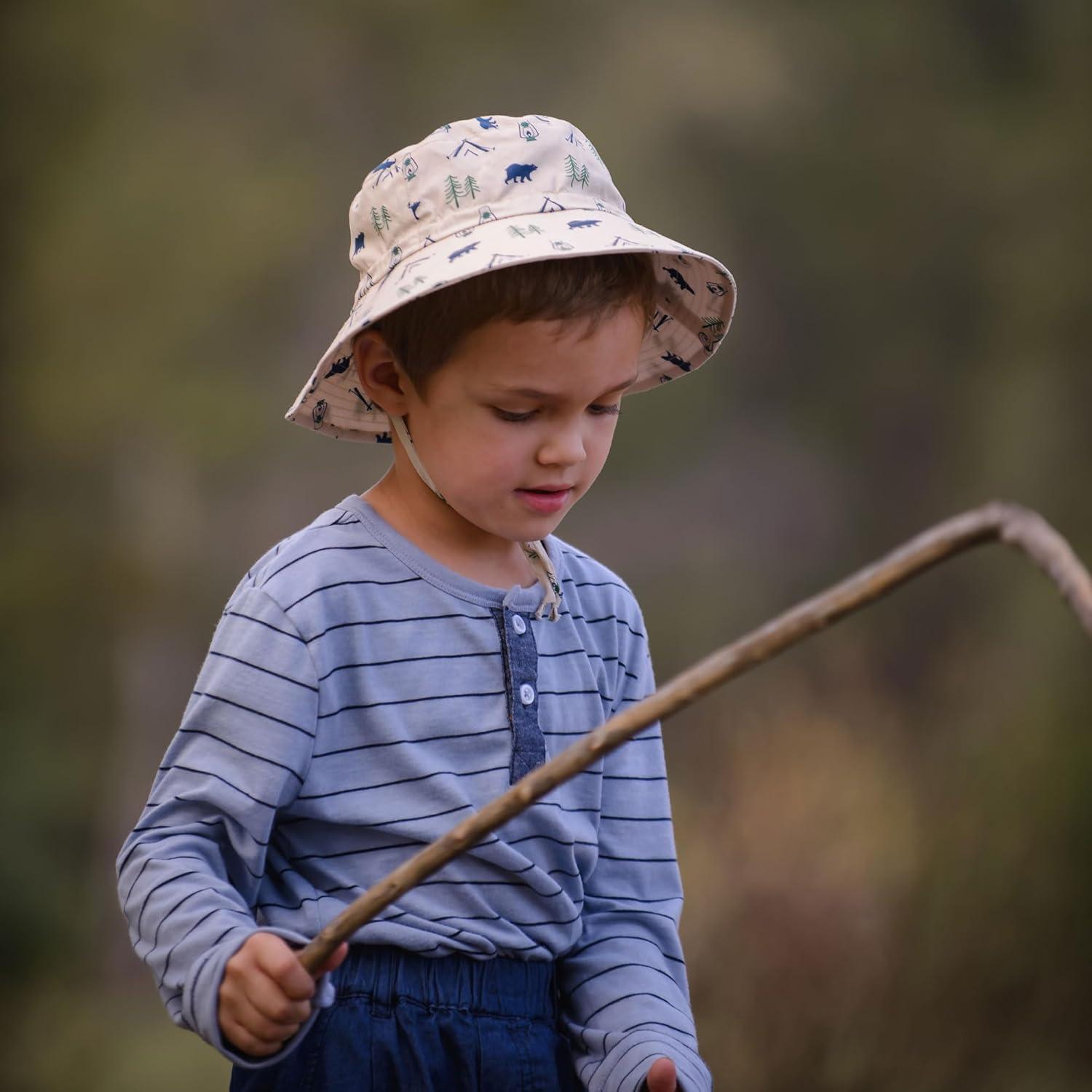 image:imageJAN amp JUL GrowwithMe Cotton Bucket SunHat for Baby and KidsBear Camp