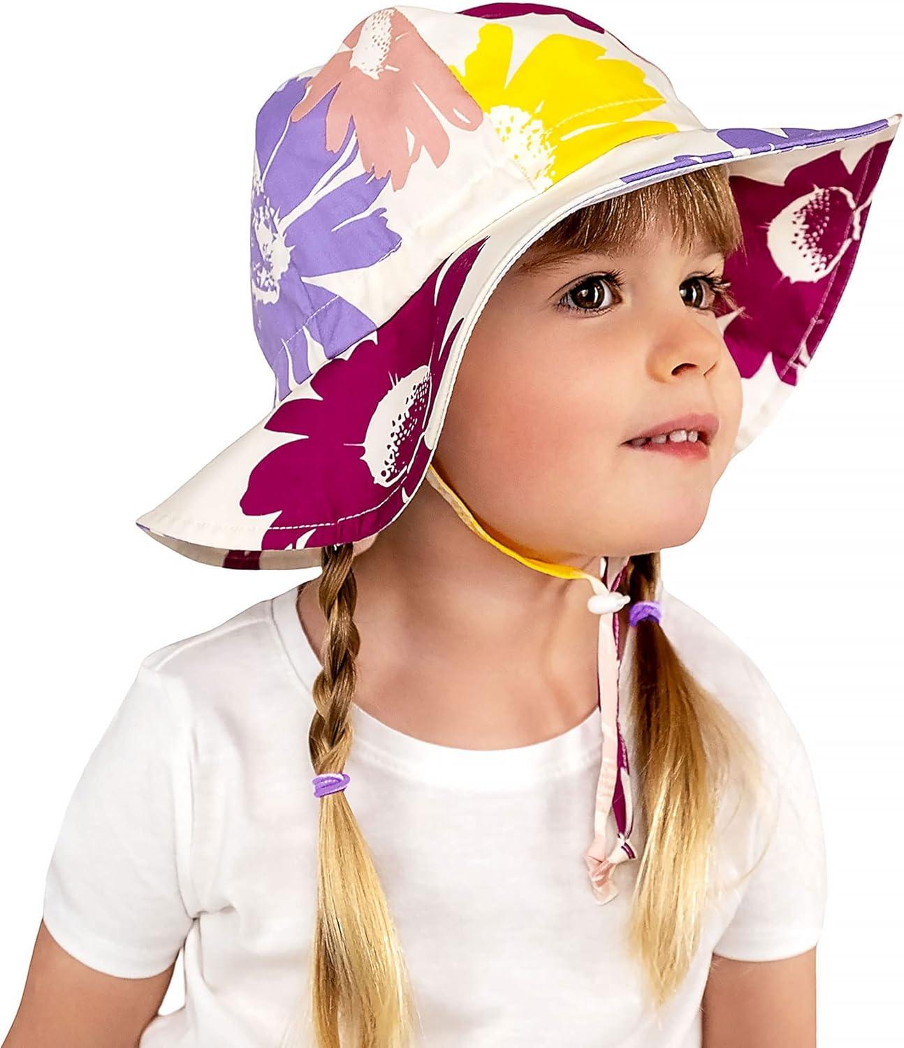 image:imageJAN amp JUL GrowwithMe Cotton Bucket SunHat for Baby and KidsDaisy
