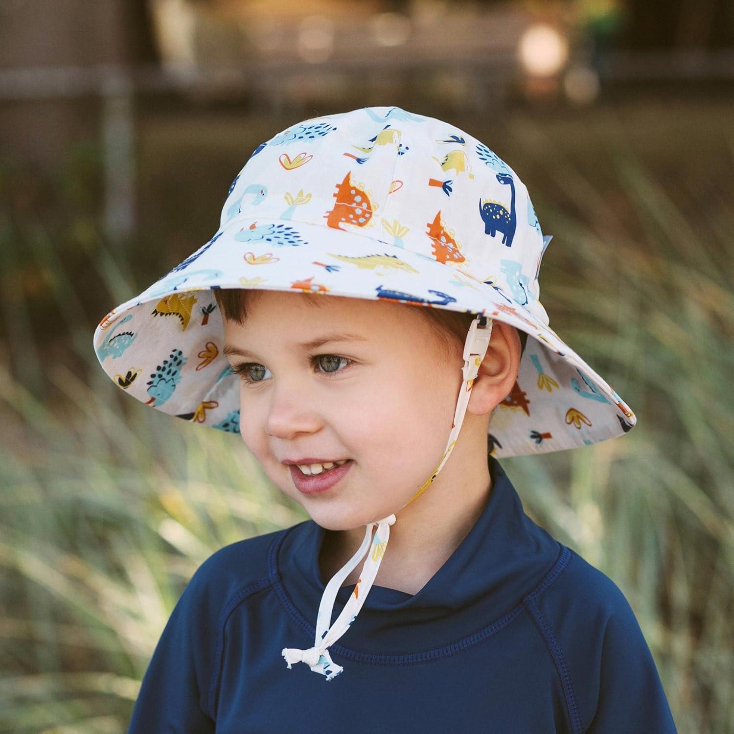 image:imageJAN amp JUL GrowwithMe Cotton Bucket SunHat for Baby and KidsDino Kids