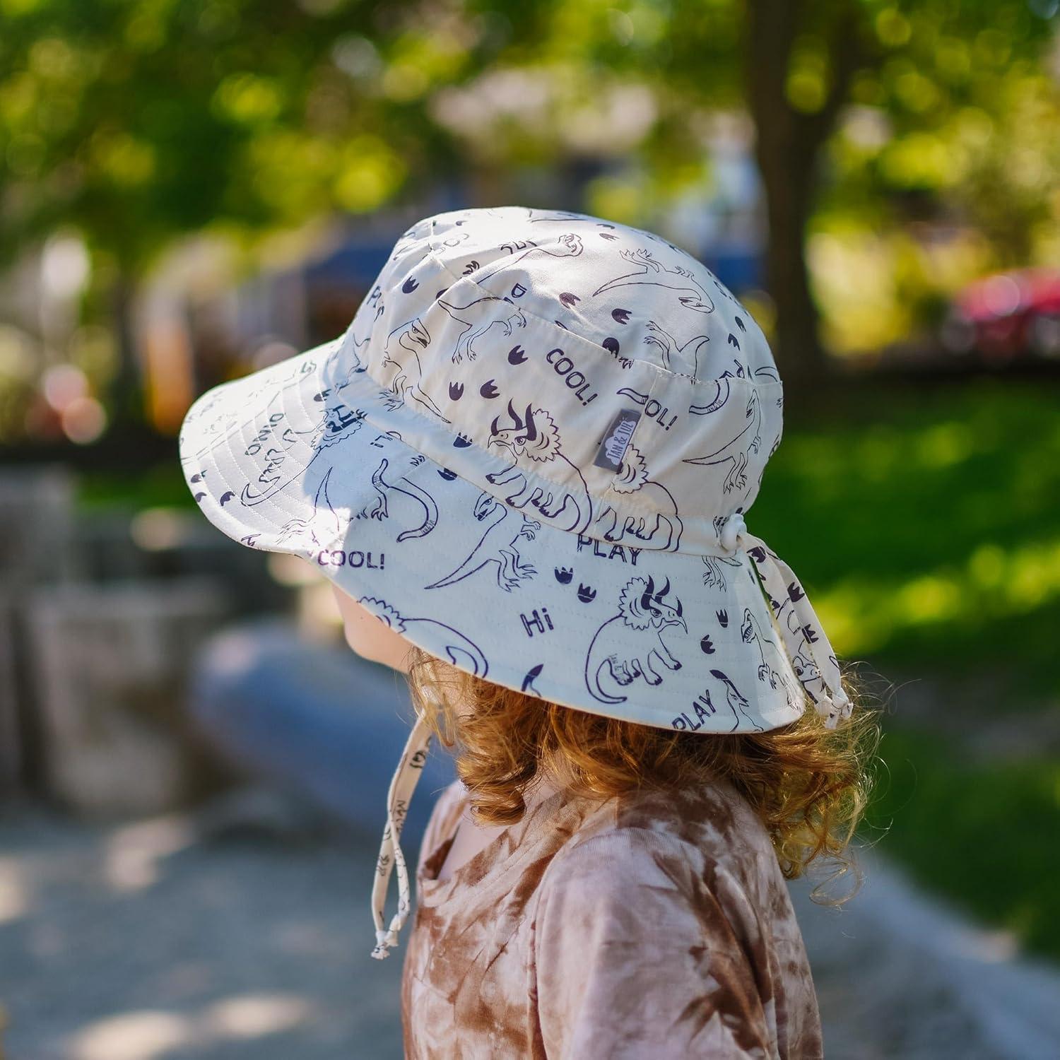 image:imageJAN amp JUL GrowwithMe Cotton Bucket SunHat for Baby and KidsDino Play