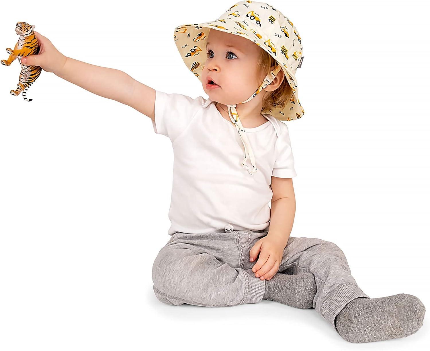 image:imageJAN amp JUL GrowwithMe Cotton Bucket SunHat for Baby and KidsLittle Diggers