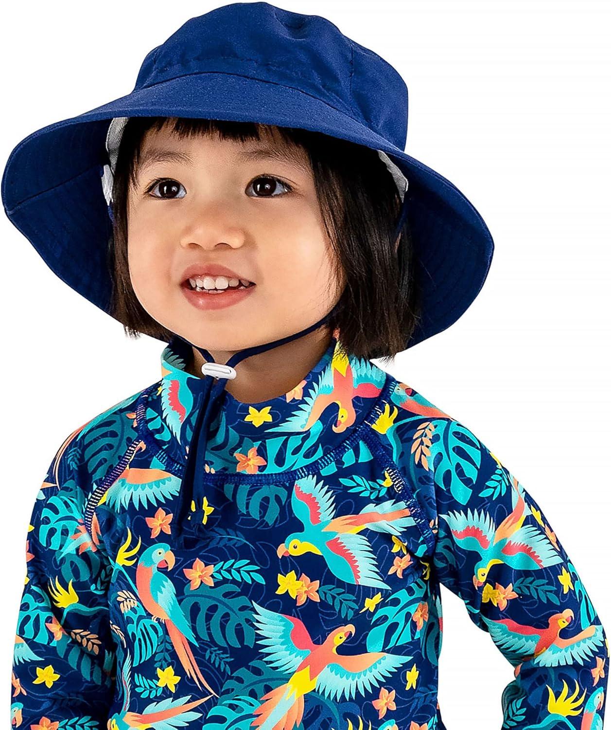 image:imageJAN amp JUL GrowwithMe Cotton Bucket SunHat for Baby and KidsNavy