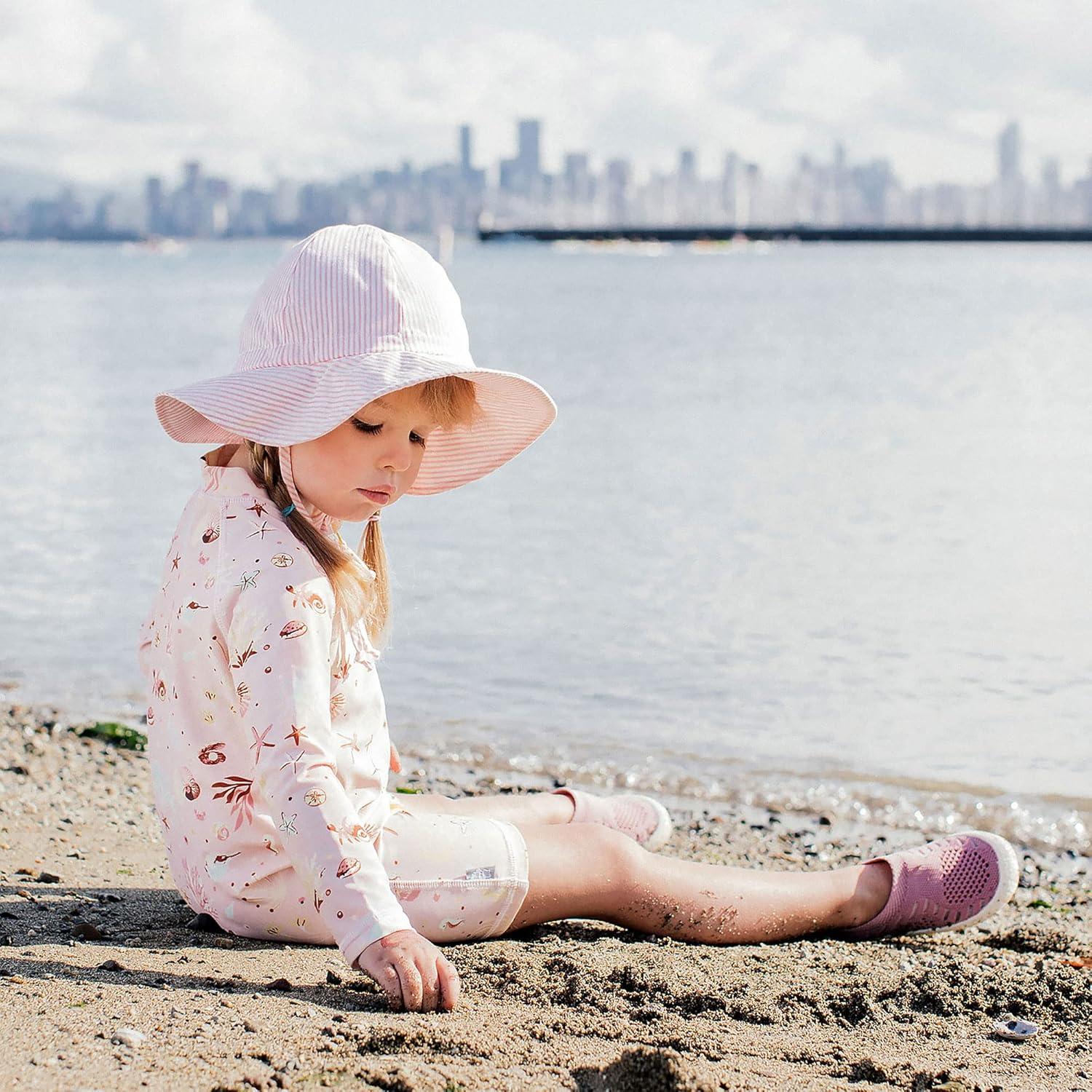 image:imageJAN amp JUL GrowwithMe Cotton Bucket SunHat for Baby and KidsPink Stripes