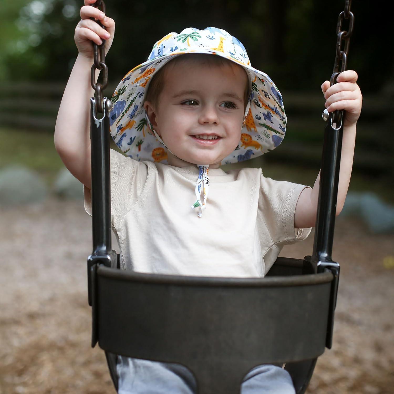 image:imageJAN amp JUL GrowwithMe Cotton Bucket SunHat for Baby and KidsSafari