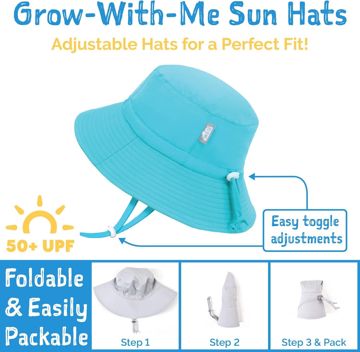 image:imageJAN amp JUL GrowwithMe Cotton Bucket SunHat for Baby and KidsSeagull