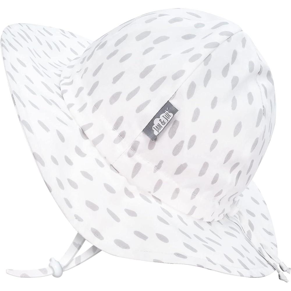 image:imageJAN amp JUL 50 UPF Cotton Sun Hat with Wide Brim for Toddler GirlsSpring Showers