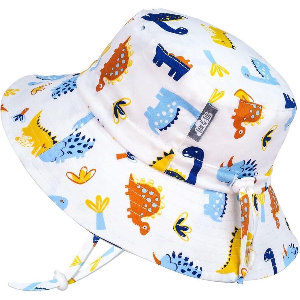 image:imageJAN amp JUL GrowwithMe Cotton Bucket SunHat for Baby and KidsDino Kids