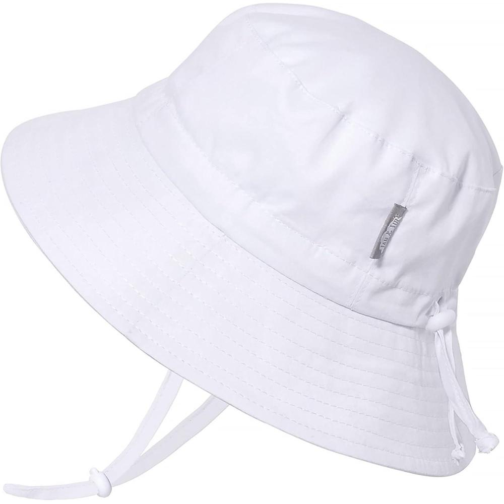 image:imageJAN amp JUL GrowwithMe Cotton Bucket SunHat for Baby and KidsWhite