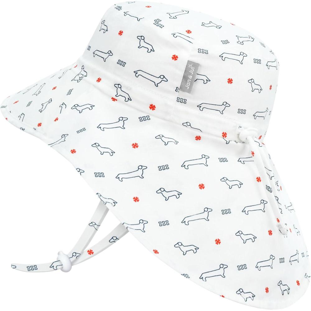 image:imageJAN amp JUL Kids Adjustable Cotton Xplorer Sun Hat 50 UPFDachshund