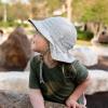 JAN & JUL 50+ UPF Cotton Sun Hat with Wide Brim for Toddler Girls(Anchor)