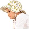 JAN & JUL 50+ UPF Cotton Sun Hat with Wide Brim for Toddler Girls(Giraffe)