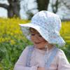 JAN & JUL 50+ UPF Cotton Sun Hat with Wide Brim for Toddler Girls(Retro Rose)