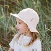 JAN & JUL 50+ UPF Cotton Sun Hat with Wide Brim for Toddler Girls(Sand)