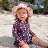 JAN & JUL 50+ UPF Cotton Sun Hat with Wide Brim for Toddler Girls(Strawberry)