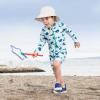 JAN & JUL Grow-with-Me Cotton Bucket Sun-Hat for Baby and Kids(Sand)