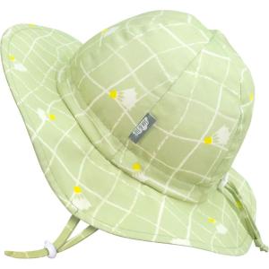 JAN & JUL 50+ UPF Cotton Sun Hat with Wide Brim for Toddler Girls(Birdie)