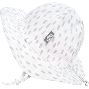 JAN & JUL 50+ UPF Cotton Sun Hat with Wide Brim for Toddler Girls(Spring Showers)