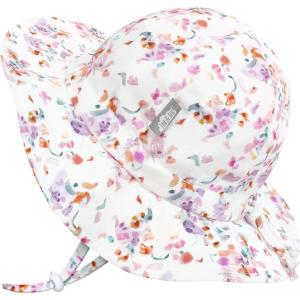 JAN & JUL Grow-with-Me Cotton Bucket Sun-Hat for Baby and Kids(Pretty Petals)