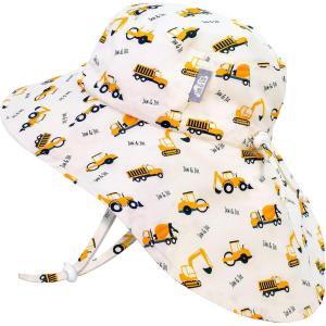 JAN & JUL Kids’ Adjustable Cotton Xplorer Sun Hat 50+ UPF(Little Diggers)
