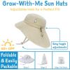 JAN & JUL 50+ UPF Quick-Dry Sun-Hats for Boys(Bunny Flowers)