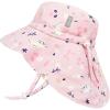 JAN & JUL 50+ UPF Quick-Dry Sun-Hats for Boys(Bunny Flowers)