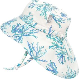 JAN & JUL 50+ UPF Quick-Dry Sun-Hats for Boys(Blue Coral)