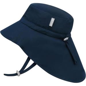 JAN & JUL 50+ UPF Quick-Dry Sun-Hats for Boys(Dark Navy)