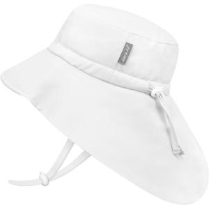 JAN & JUL 50+ UPF Quick-Dry Sun-Hats for Boys(White)