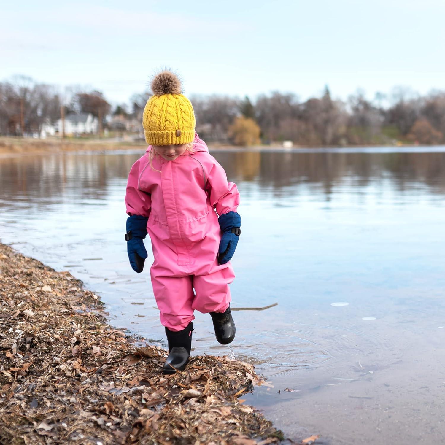 image:imageJAN amp JUL Waterproof Rain Suit Windproof Coveralls for Toddlers and KidsThinliner Prairie Flowers