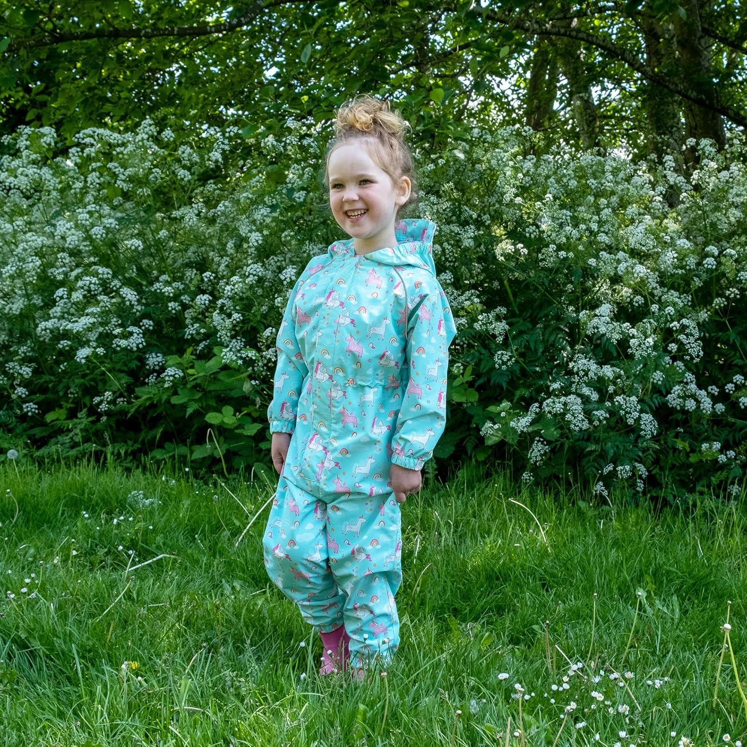 image:imageJAN amp JUL Waterproof Rain Suit Windproof Coveralls for Toddlers and KidsThinliner Unicorn