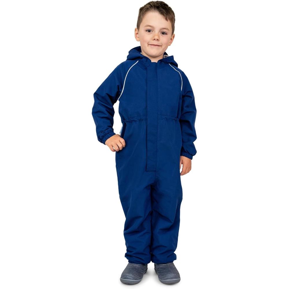 image:imageJAN amp JUL Waterproof Rain Suit Windproof Coveralls for Toddlers and KidsThinliner Nebula Blue