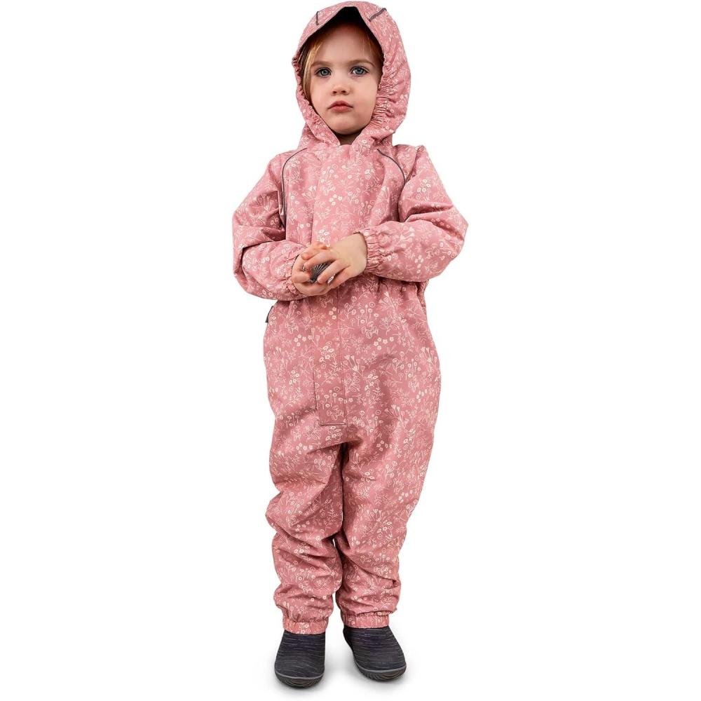 image:imageJAN amp JUL Waterproof Rain Suit Windproof Coveralls for Toddlers and KidsThinliner Prairie Flowers