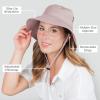 JAN & JUL Water Repellent Bucket Sun Hat with UV Protection for Women