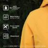 JAN & JUL Women’s Pacific Rain Jacket, Waterproof Thigh-Length Coat(Yellow)