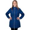 JAN & JUL Women’s Pacific Rain Jacket, Waterproof Thigh-Length Coat(Nebula Blue)
