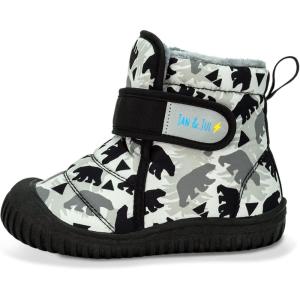 Jan & Jul unisex-child Winter Boots(Toasty-dry: Bear)