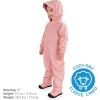 JAN & JUL Waterproof Fleece Lined Rain Suit, Coveralls for Toddlers and Kids(Fleece-lined: Prairie Flowers)