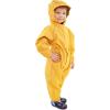 JAN & JUL Waterproof Fleece Lined Rain Suit, Coveralls for Toddlers and Kids(Cozy-dry: Yellow)