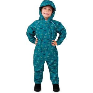 JAN & JUL Waterproof Fleece Lined Rain Suit, Coveralls for Toddlers and Kids(Fleece-lined: Summer Camp)
