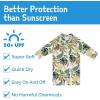 JAN & JUL Long Sleeve 1-pc UV Jumpsuit Rash Guard (Baby, Toddler)(Green Tropical)