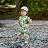 JAN & JUL Long Sleeve 1-pc UV Jumpsuit Rash Guard (Baby, Toddler)(Green Tropical)