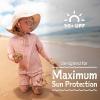 JAN & JUL Long Sleeve 1-pc UV Jumpsuit Rash Guard (Baby, Toddler)(Pink Daisy)
