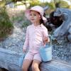 JAN & JUL Long Sleeve 1-pc UV Jumpsuit Rash Guard (Baby, Toddler)(Pink Prairie)