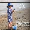 JAN & JUL Long Sleeve 1-pc UV Jumpsuit Rash Guard (Baby, Toddler)(Seagull)
