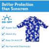 JAN & JUL Long Sleeve 1-pc UV Jumpsuit Rash Guard (Baby, Toddler)(Seagull)