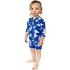 JAN & JUL Long Sleeve 1-pc UV Jumpsuit Rash Guard (Baby, Toddler)(Seagull)