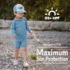 JAN & JUL UV Swim Shorts and Long Sleeve UV Shirt for Toddlers(Uv Shirt: Blue Grey)