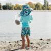 JAN & JUL UV Swim Shorts and Long Sleeve UV Shirt for Toddlers(Uv Shirt: Lagoon)