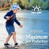 JAN & JUL UV Swim Shorts and Long Sleeve UV Shirt for Toddlers(Uv Shirt: Navy)