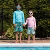 JAN & JUL UV Swim Shorts and Long Sleeve UV Shirt for Toddlers(Uv Shirt: Pink)